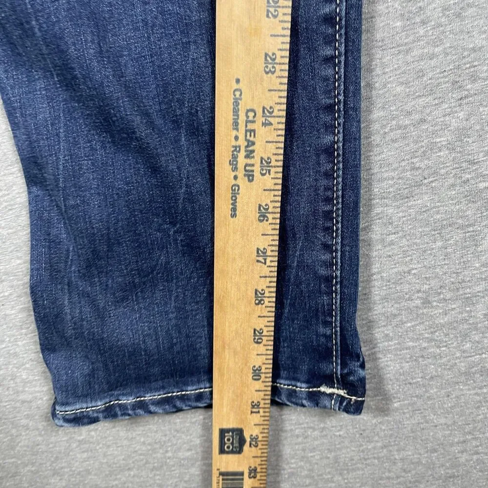 True Religion Jeans Mens 34 Blue Medium Wash Ricki Relaxed Straight Casual